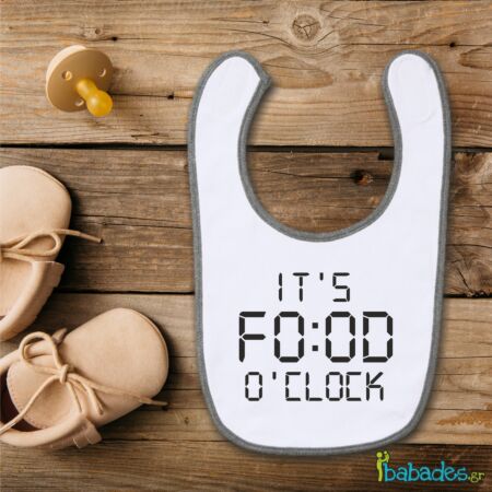 Σαλιάρα «It’s food o’clock»