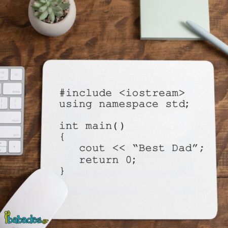 Mousepad "Coding best dad"