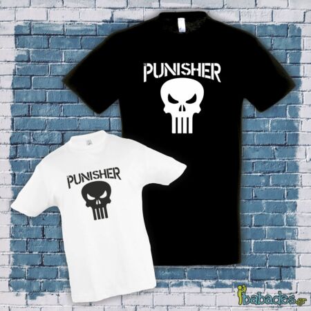 Σετ μπλούζα μπαμπά / παιδιού «The Punisher»