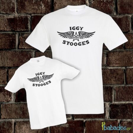 Σετ μπλούζα μπαμπά / παιδιού «Iggy and the Stooges»