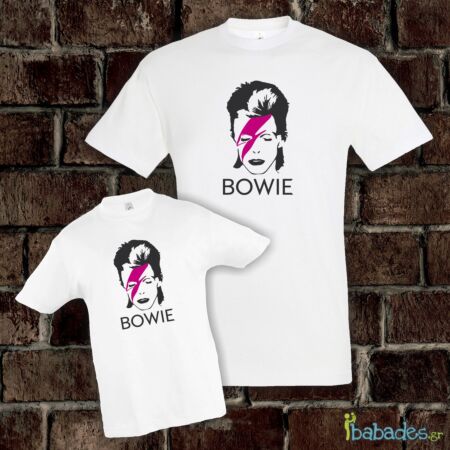 Σετ μπλούζα μπαμπά / παιδιού «David Bowie»