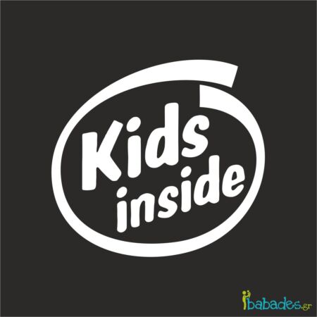 Αυτοκόλλητα αυτοκινήτου "KIDS INSIDE (INTEL LOGO)"