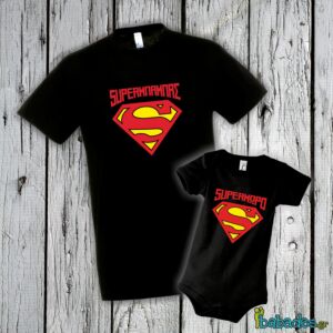 Σετ μπλούζα με φορμάκι «SuperΜπαμπάς»