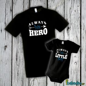 Σετ μπλούζα με φορμάκι «Always his hero»